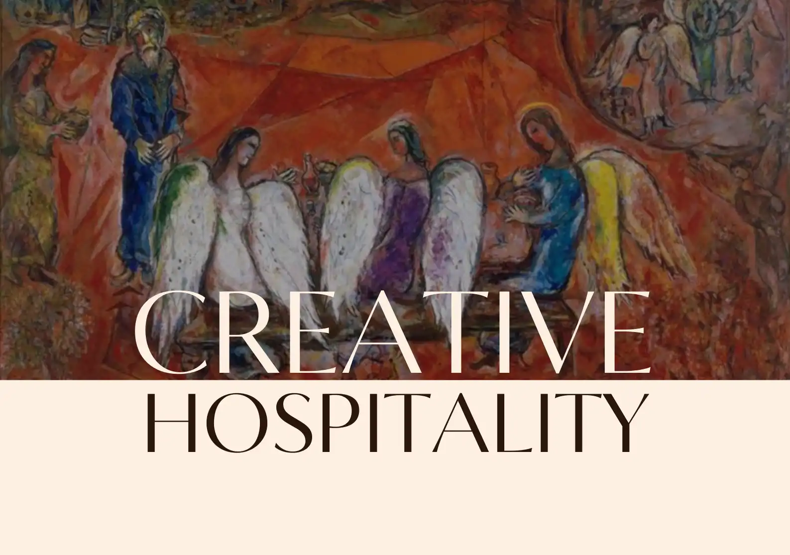 A poster for Creative Hospitality: Accessible ministries of welcome